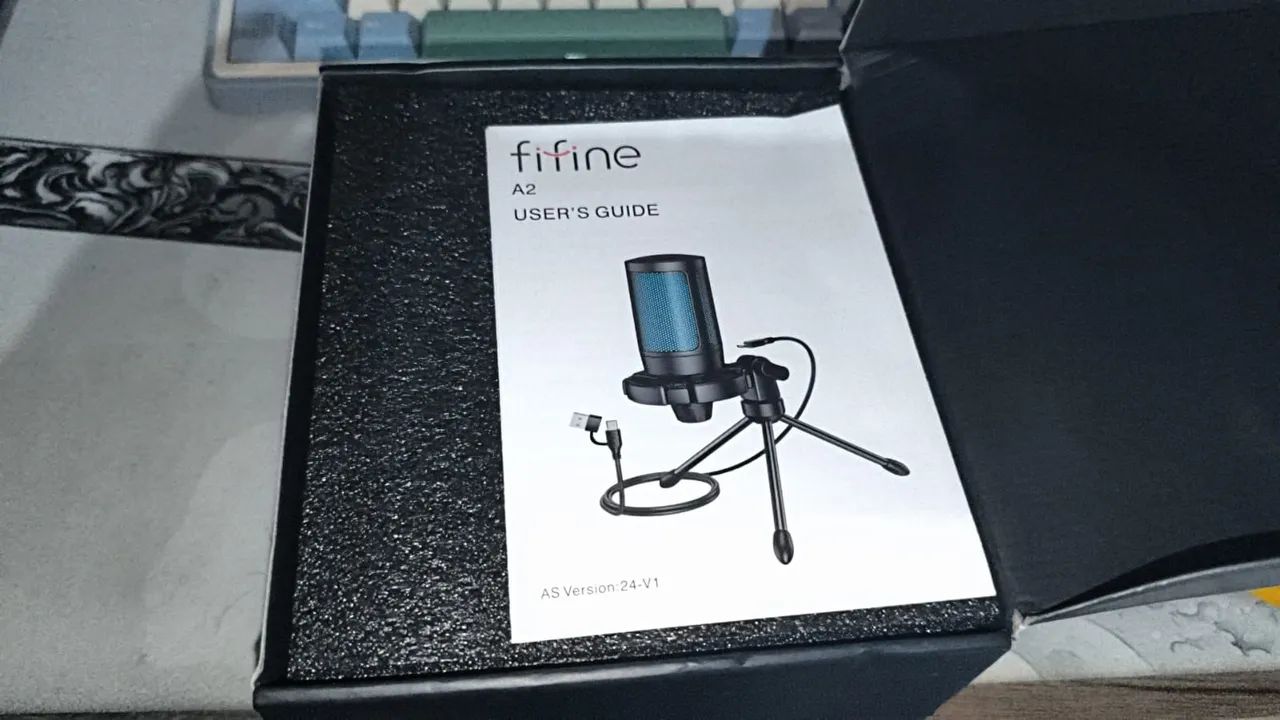 Microfone FIFINE AmpliGame A2 Preto lacrado - Foto 4
