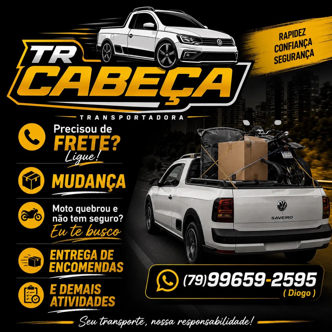 PRECISOU DE FRETE? LIGUE!