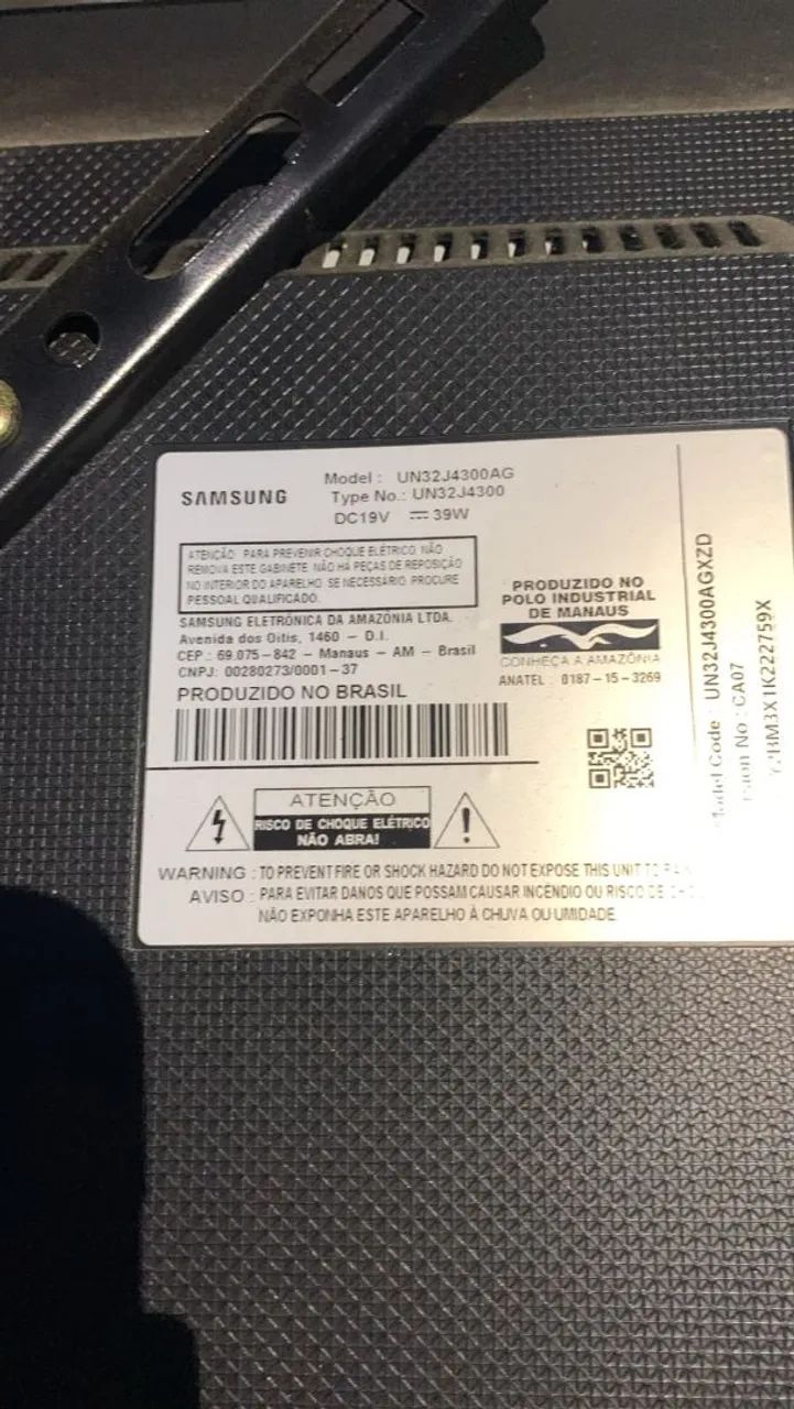 Smart TV Samsung 32 polegadas Led  com defeito vídeo aprece Verde e roxo - Foto 2
