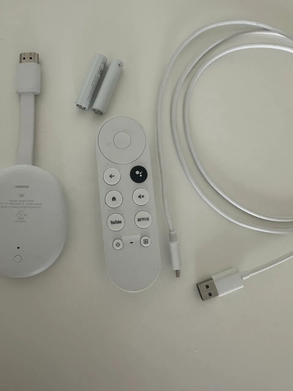 Chromecast 4 Google TV 4K - Branco ( pouco usado ) - Dispositivos