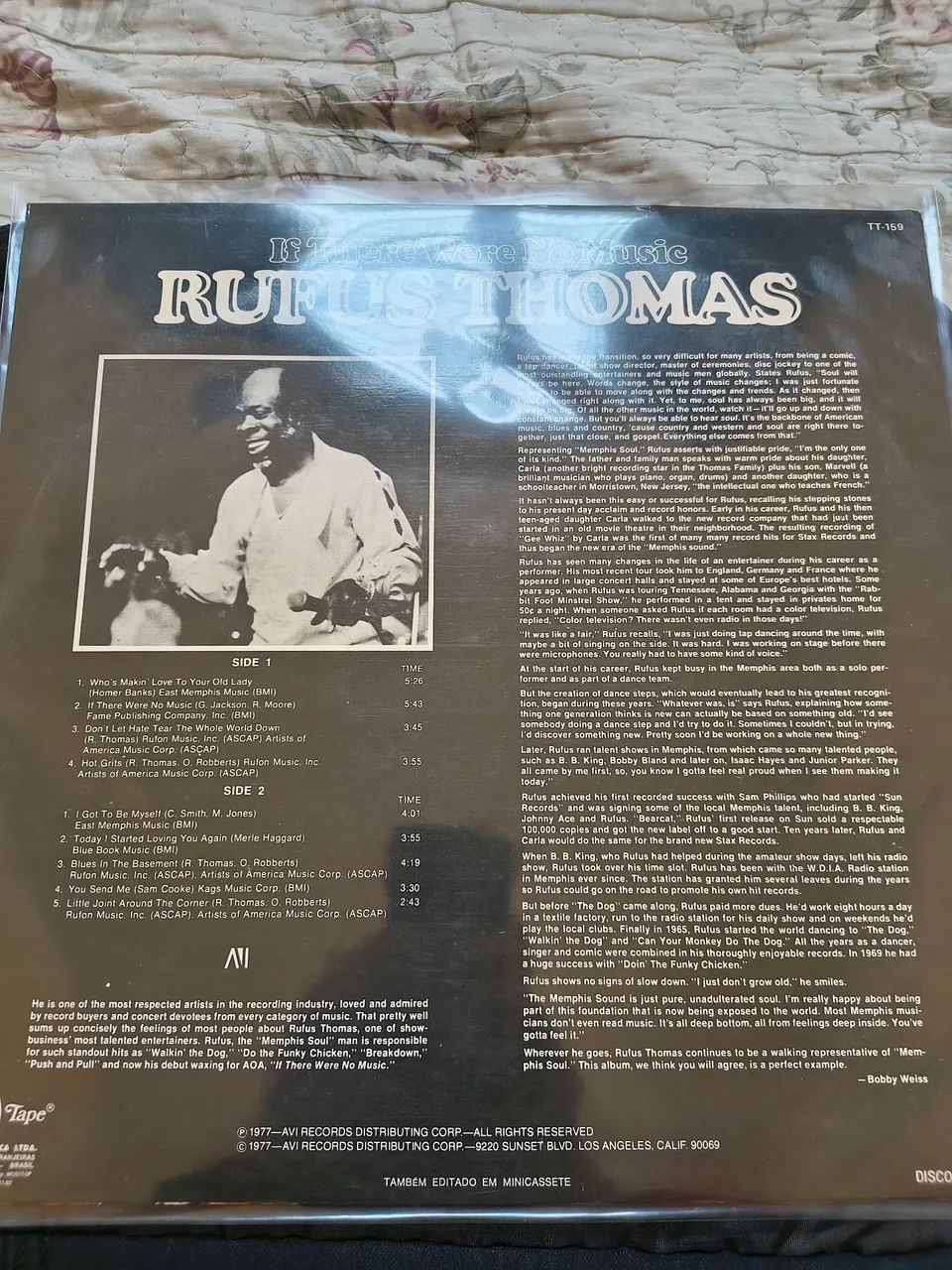 Disco de Vinil LP- Rufus Thomas - If there were music - Foto 2