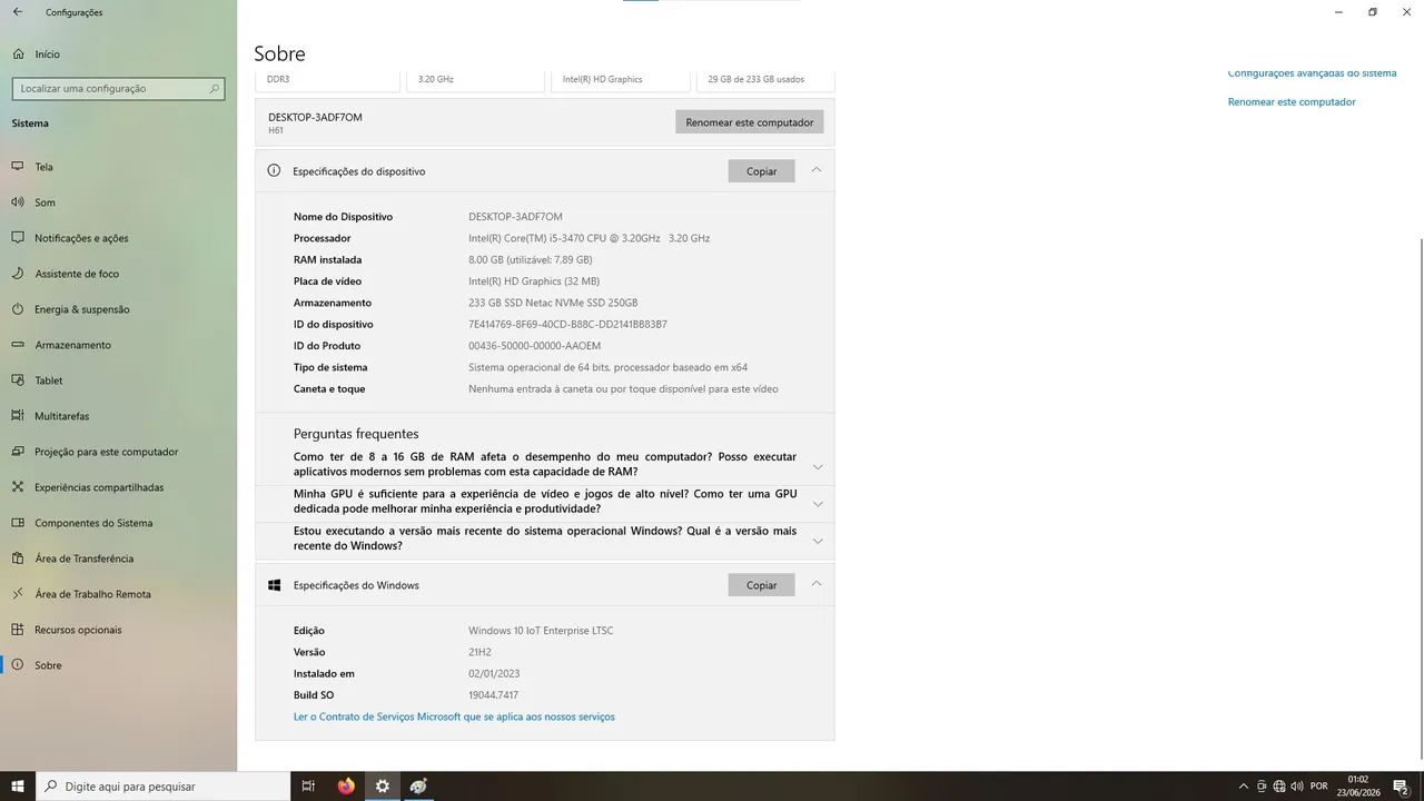 (LER ANÚNCIO) PC Core i5 + SSD NVMe p/ Trabalho e Estudos - Foto 4