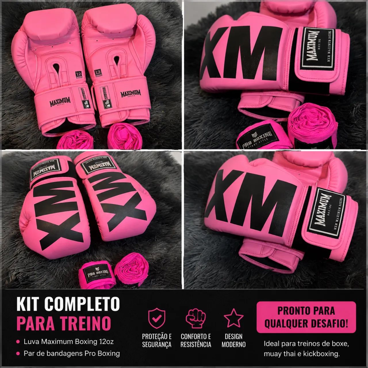 Luvas de Muay Thai e Boxe