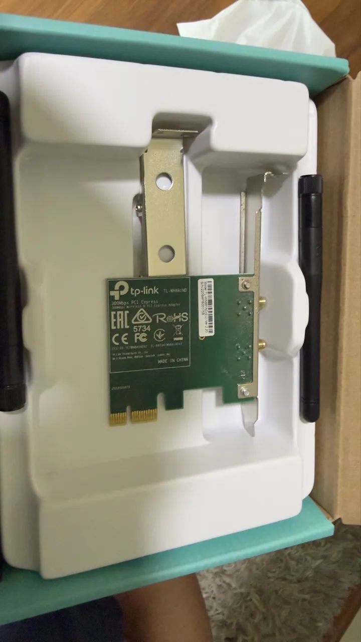 Adaptador Wi-Fi PCIe TP-Link TL-WN881ND 300Mbps - Foto 2