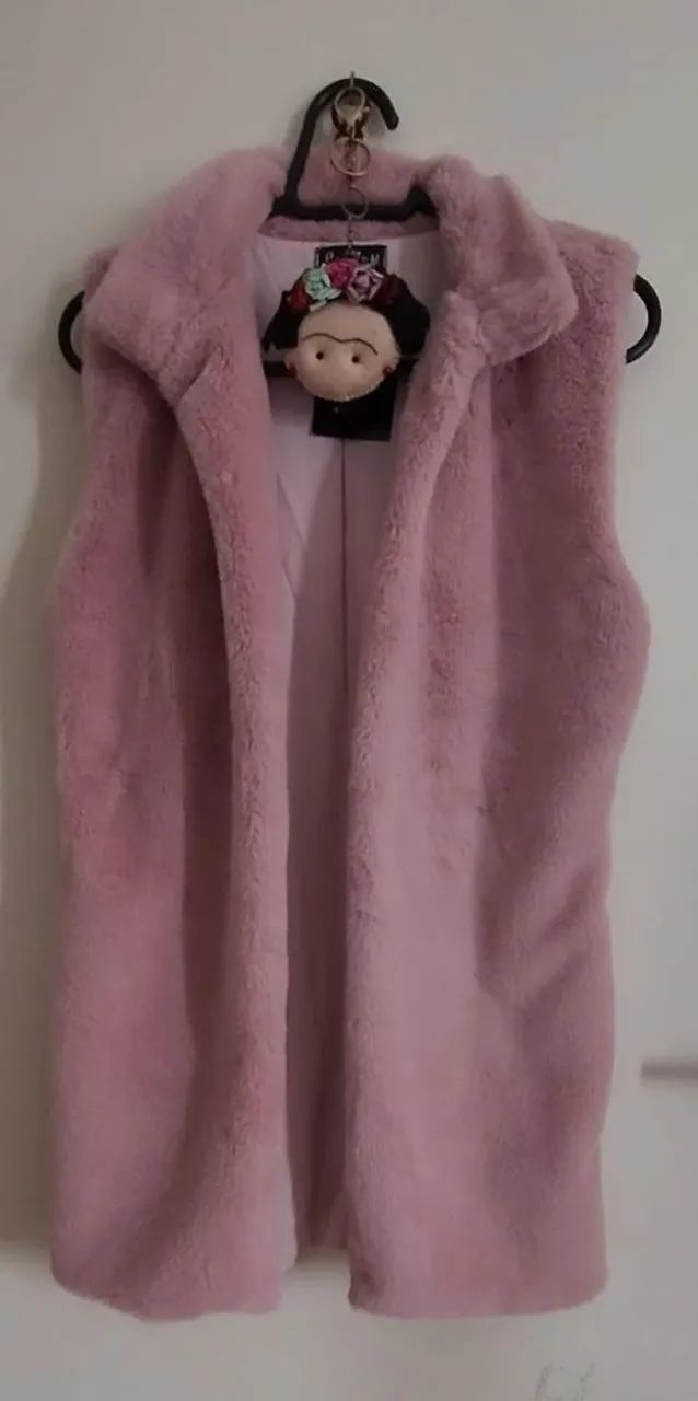 Colete de pelo cor de rosa!!!!
