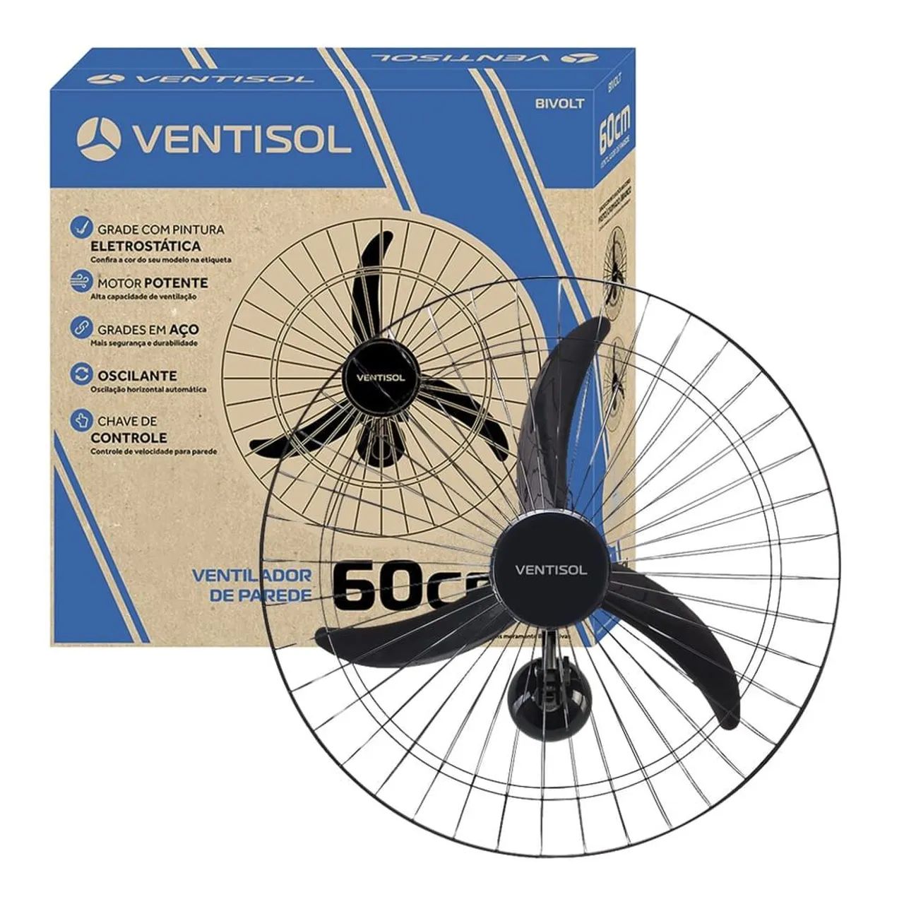 Ventilador de parede 60cm  - Foto 2