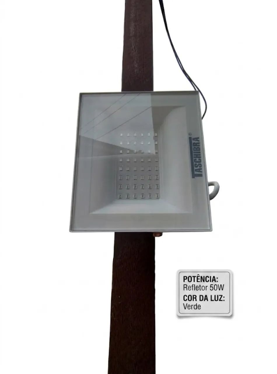 Refletor LED 50W Verde