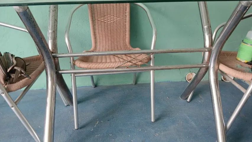 Mesa retangular de vidro - Foto 2