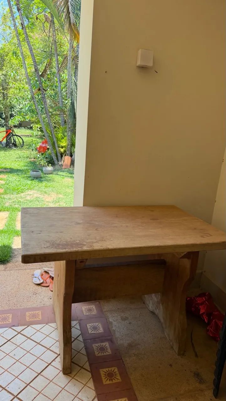 MESA DE MADEIRA MACIÇA  - Foto 2
