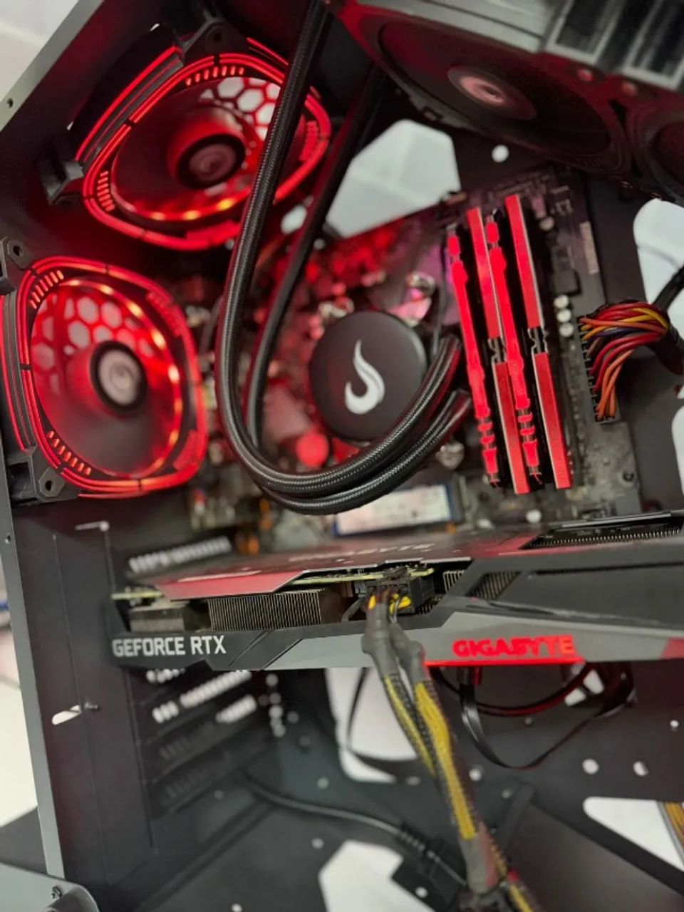 Pc gamer AMD Ryzen 7 5700X 8-Core Processor Placa mãe Asus b450M-A Prime Water  - Foto 3