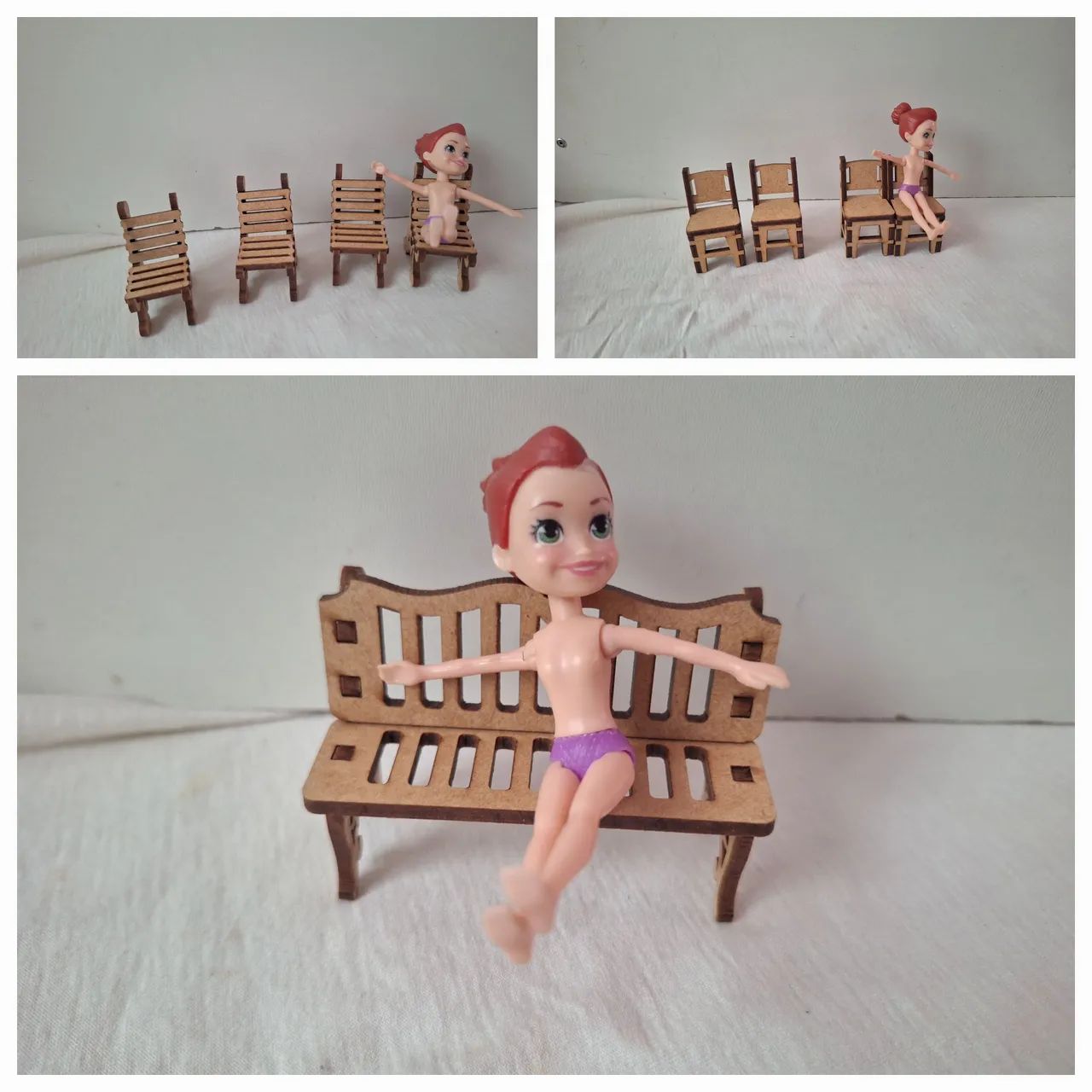 Lote Móveis mdf boneca polly - Foto 4