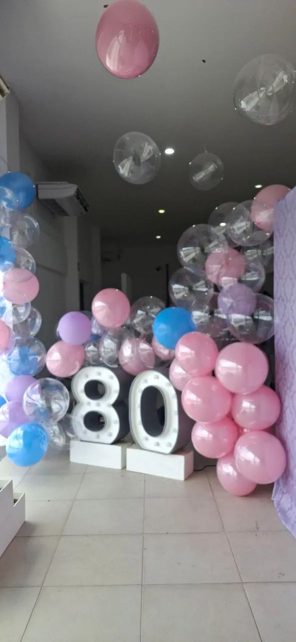 Decoração com balões 