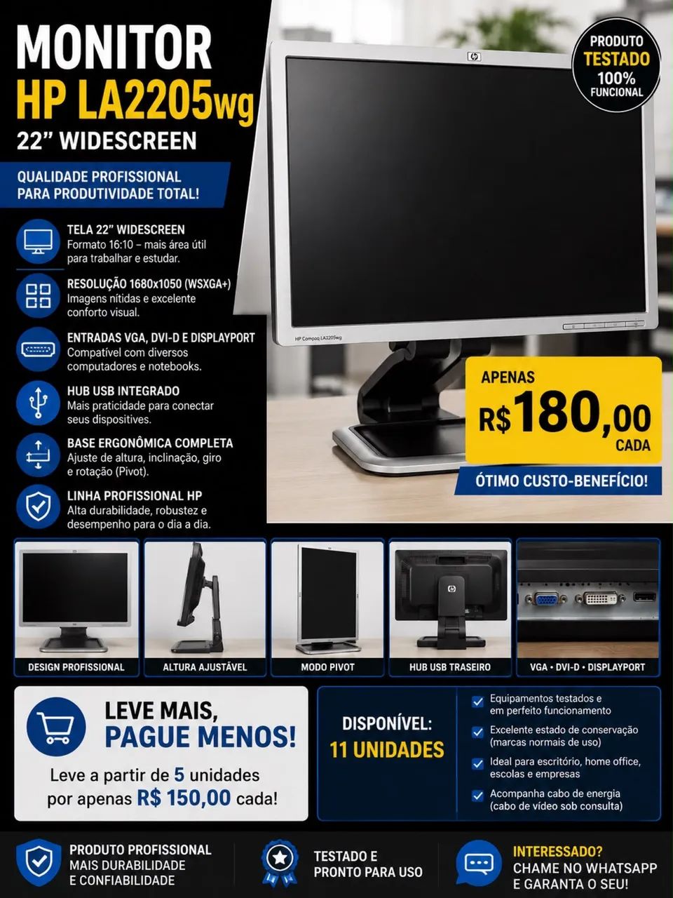 MONITOR HP COMPAQ LA2205wg 22?