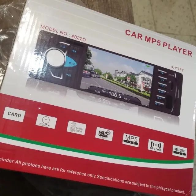 Rádio Multimídia Mp5 4.1 polegadas 1din novo - Foto 4