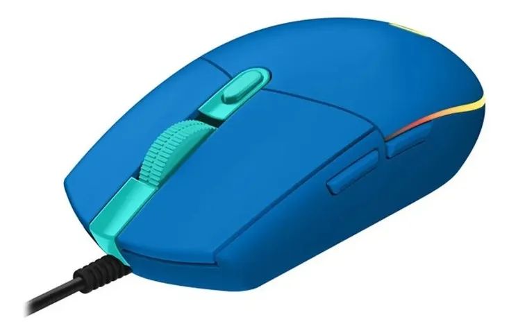 Mouse Logitech G102 Lightsync Azul 8000dpi Usb 6 Botoes - Foto 4