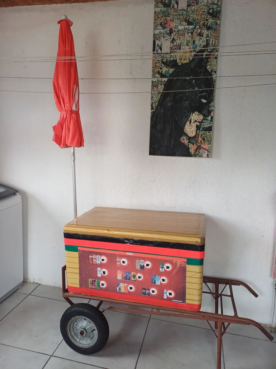 Carrinho ambulante.