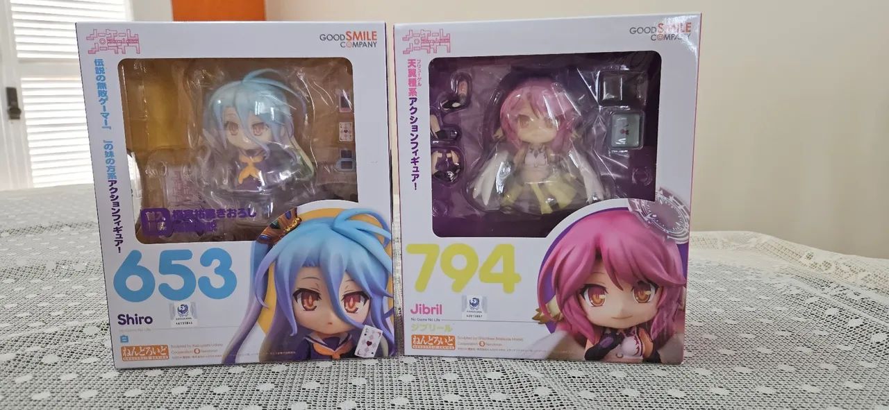 Pack Shiro (653) e Jibril (794) Nendoroids