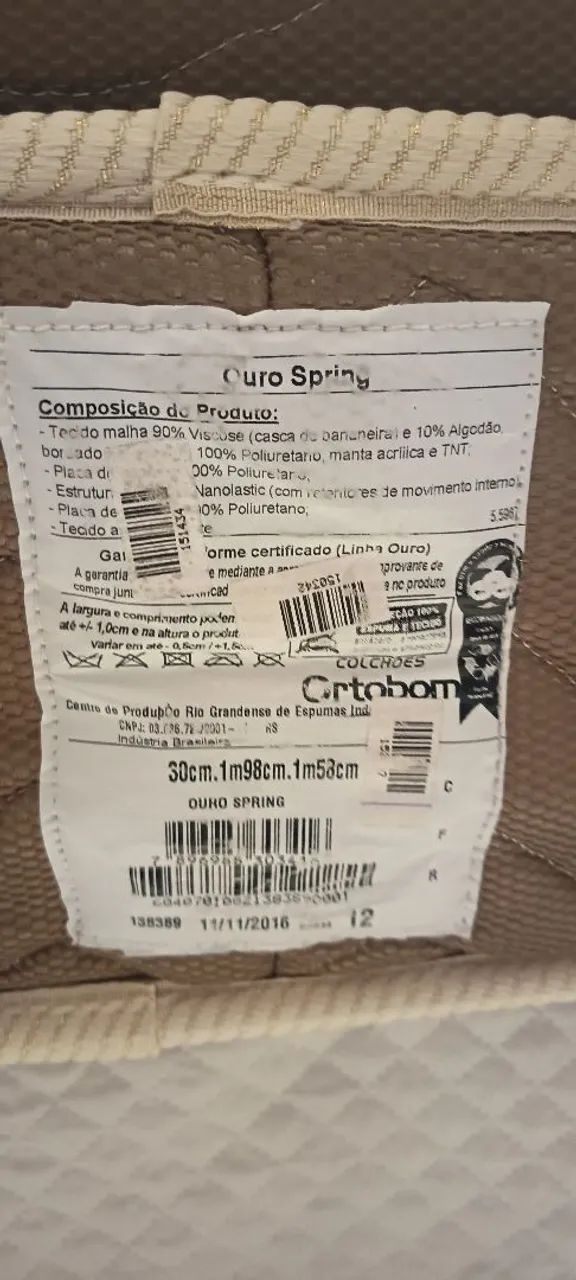 Colch?o Box Casal Queen Size  - Foto 3
