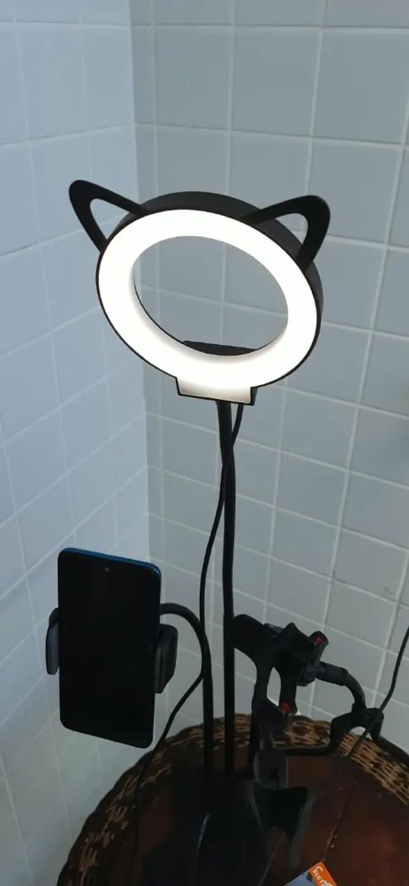 Kit Ring Light + Microfone - Foto 3