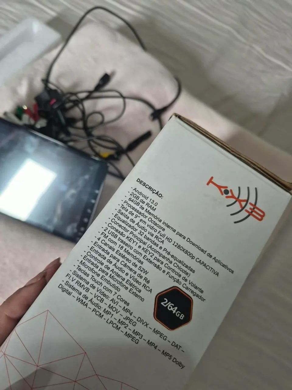 Multimídia kx3 9 polegadas vendo ou troco em celular - Foto 2