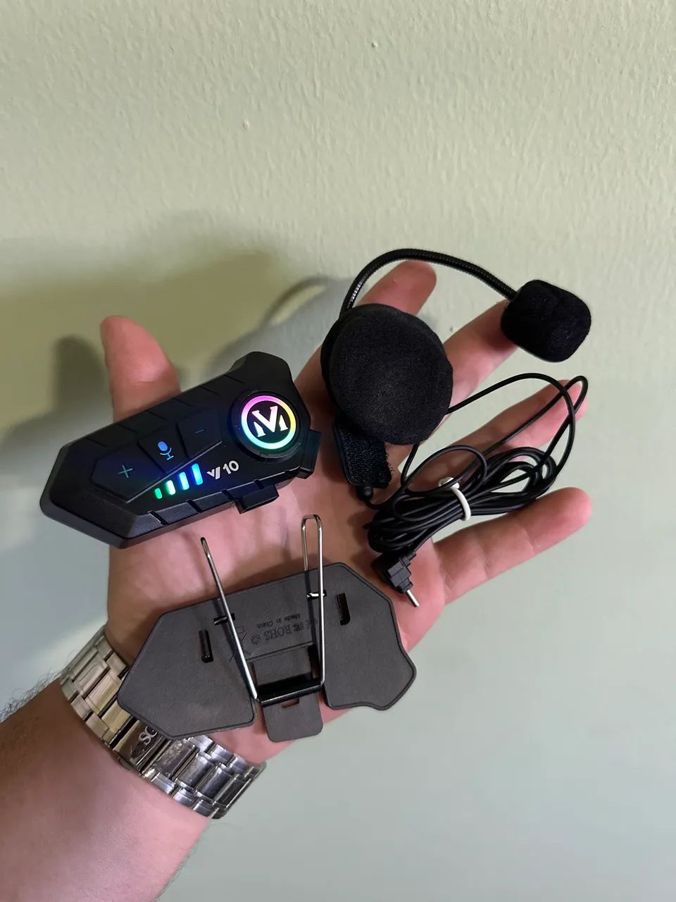 Fone de ouvido para capacete com microfone NOVO