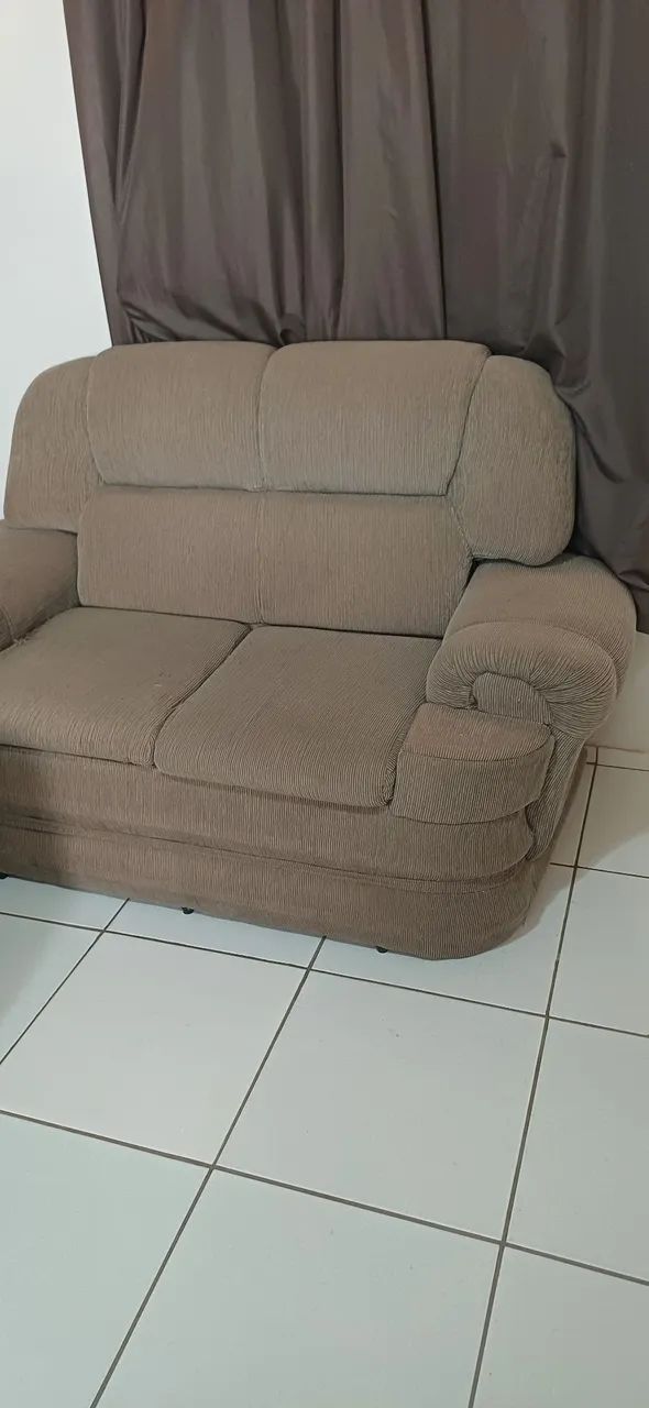 Doação sofá de dois lugares, almofadas removíveis  - Foto 4