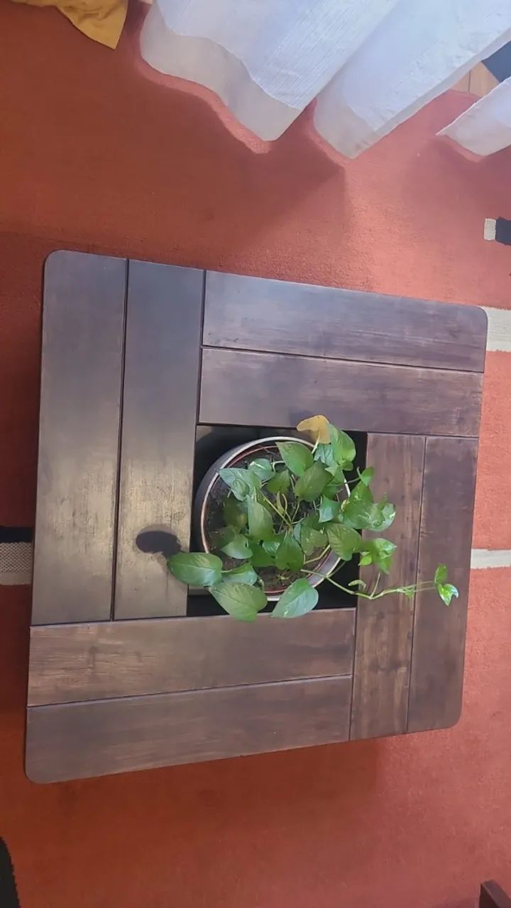 Mesa de centro de madeira maciça 