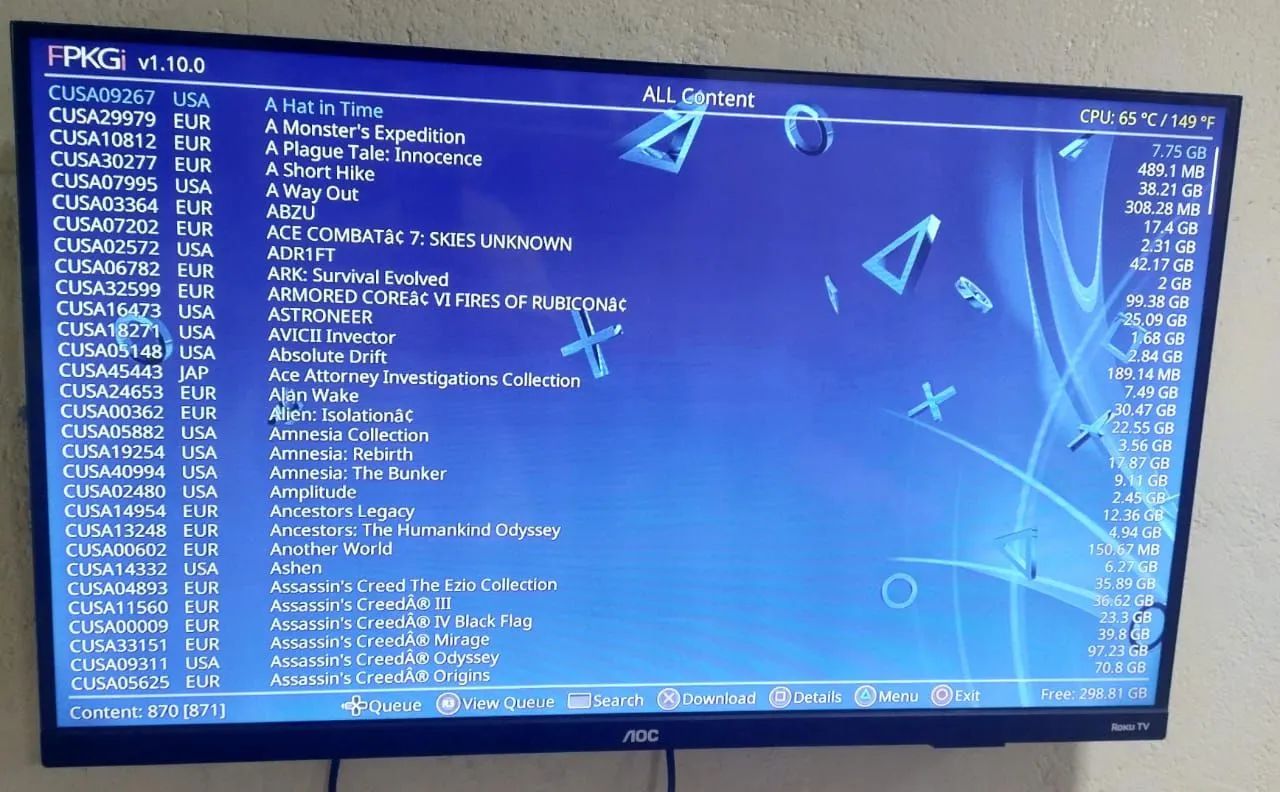 PS4 com desbloqueio GoldHen 12.02 - Foto 4