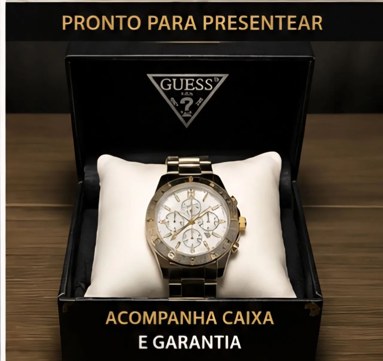 Relógio dourado da Guess - Foto 4