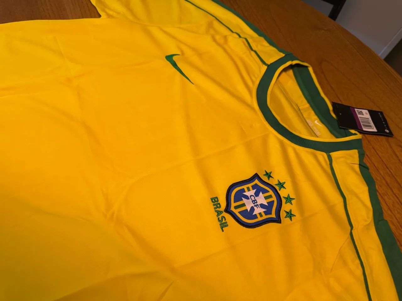 Camisa Brasil 1998 tamanho P ao GG