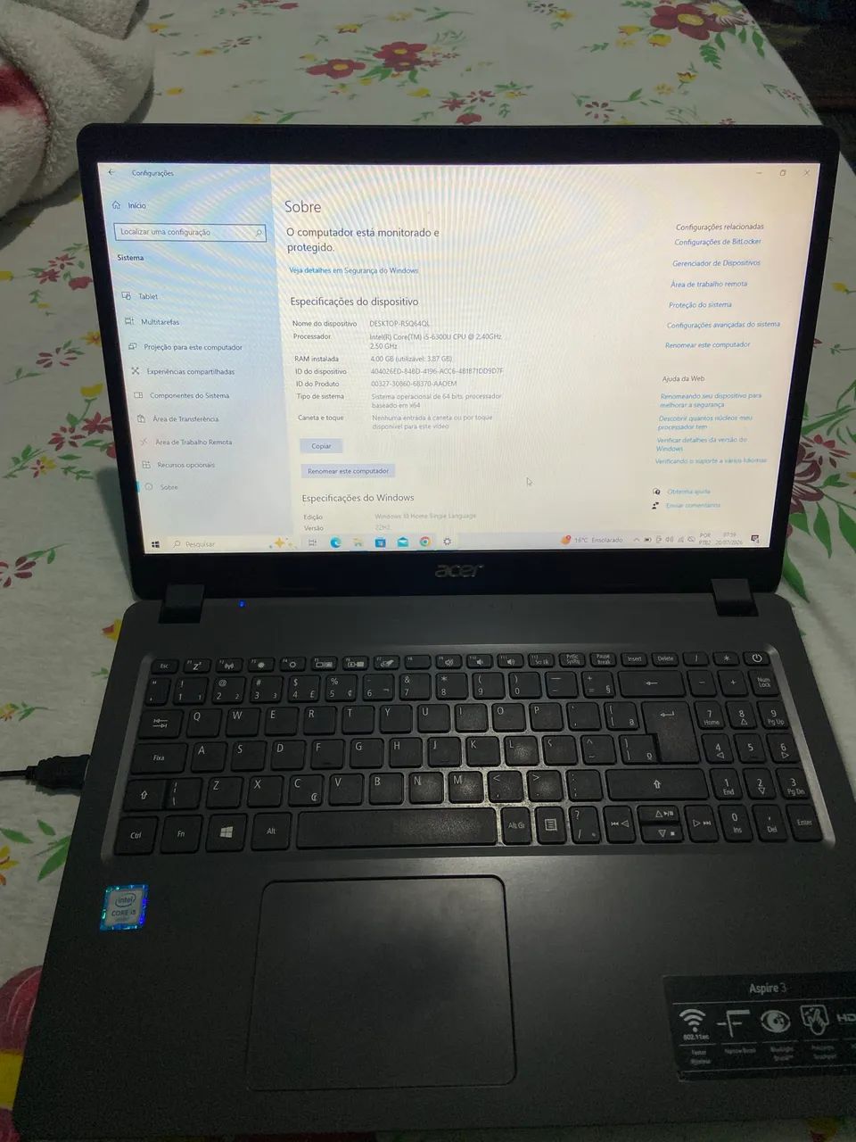 Notebook Acer aspire 3  - Foto 2