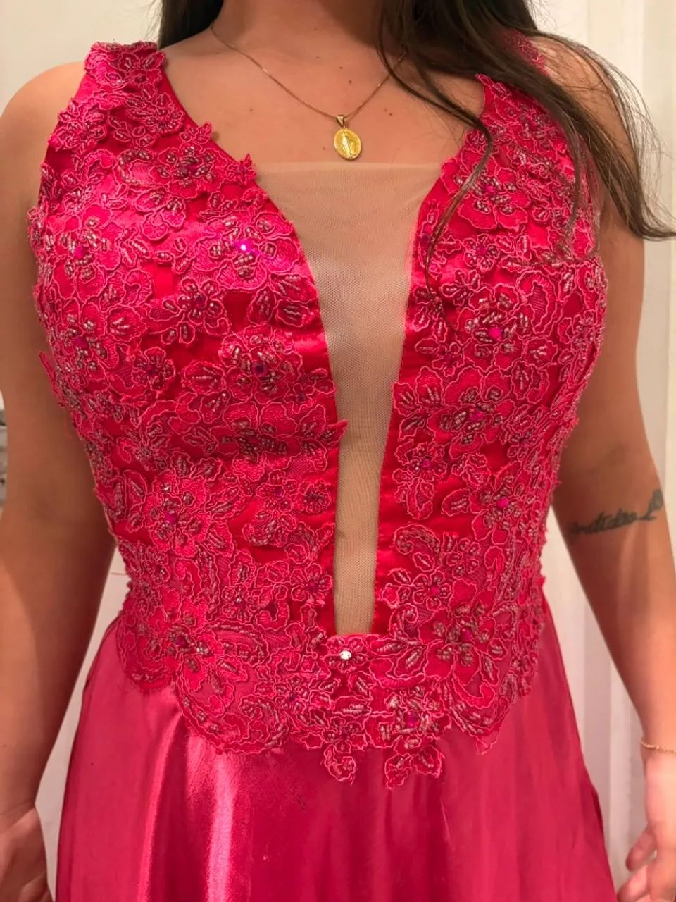 Vestido de festa rosa pink - Foto 4