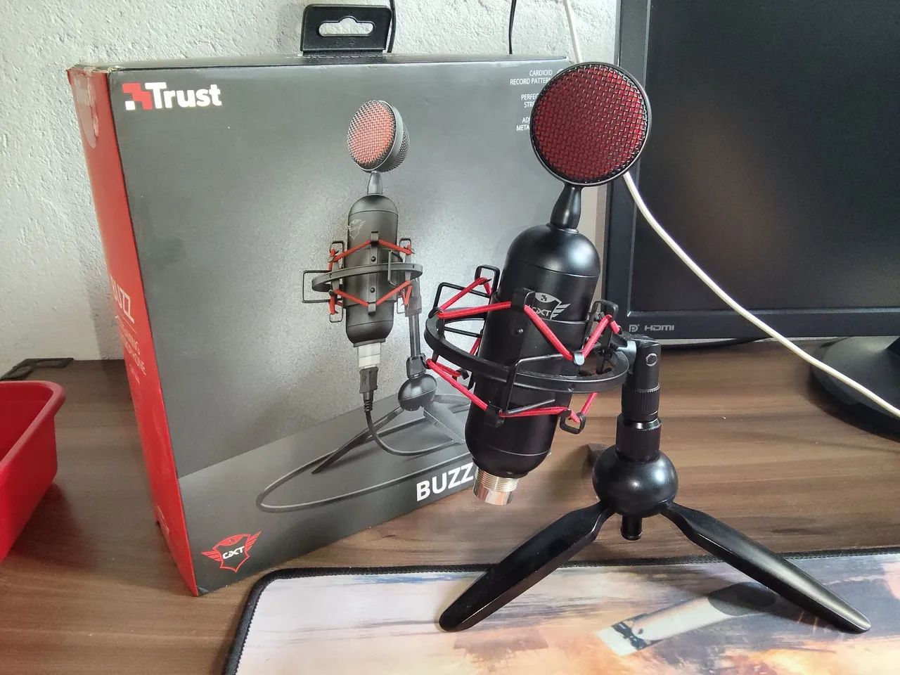 Microfone gamer USB Trust buss gxt244 - Foto 5
