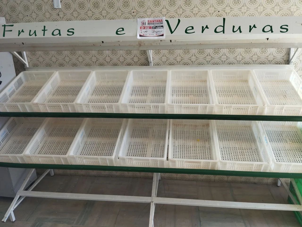 Expositor de verduras e frutas