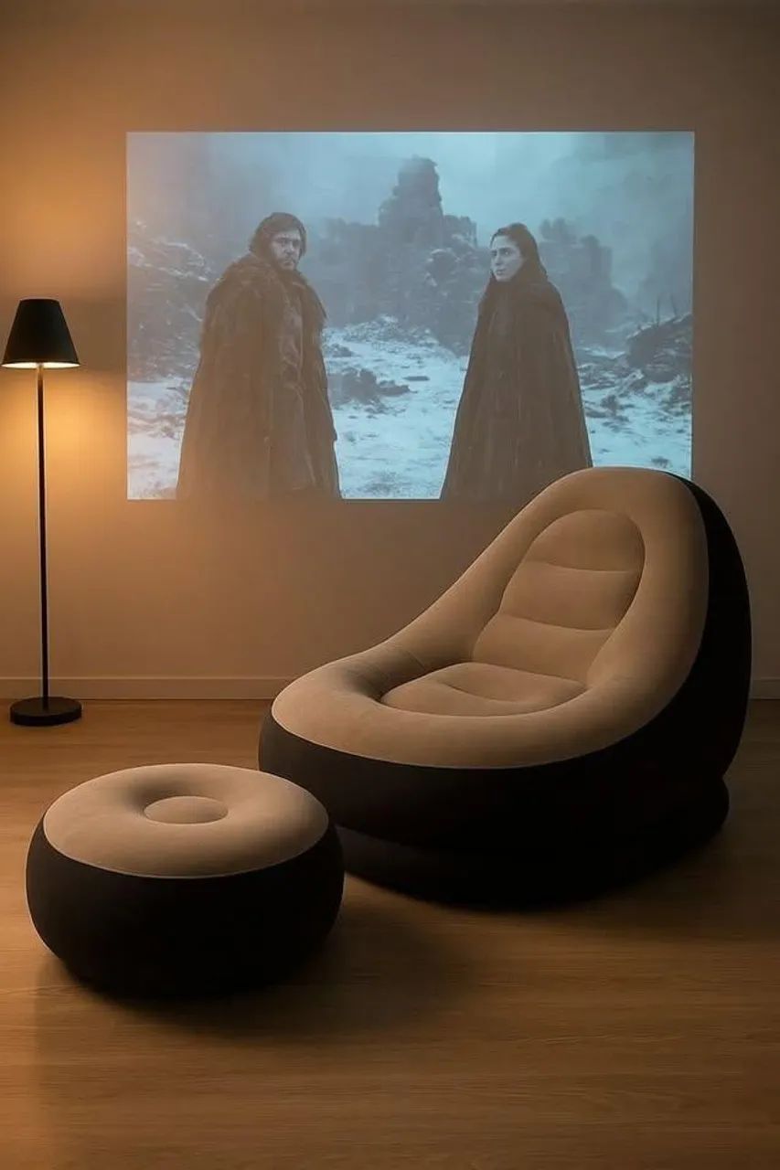 Poltrona Inflável Premium com Puff - Foto 3