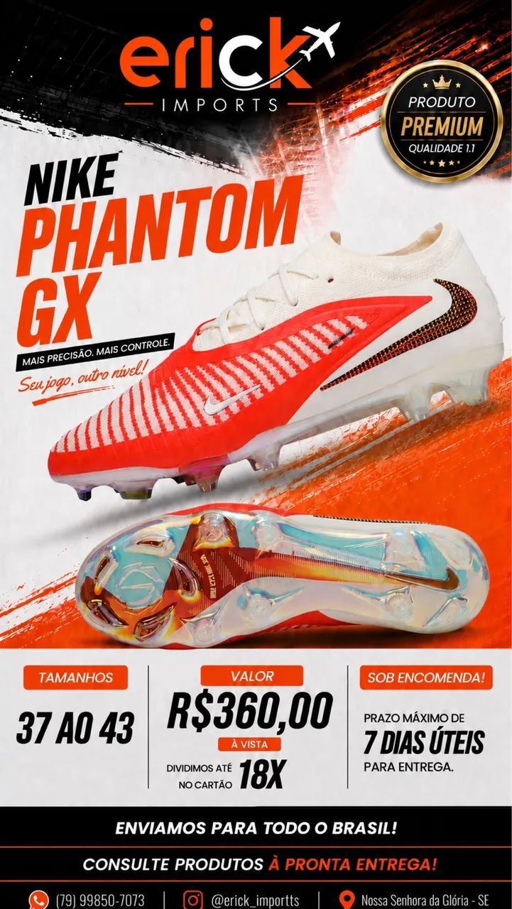 Chuteira nike phantom gx - Foto 2