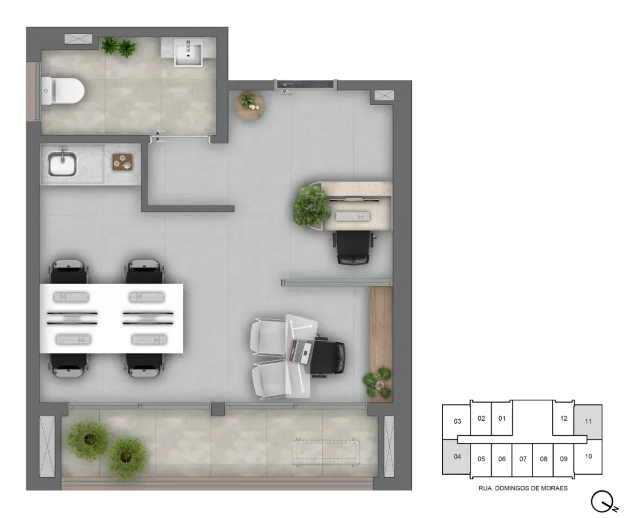 PLANTA 33m²