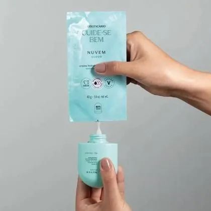 Refil Creme Hidrantate para Mãos CUIDE-SE BEM "Nuvem" 40g - Foto 2