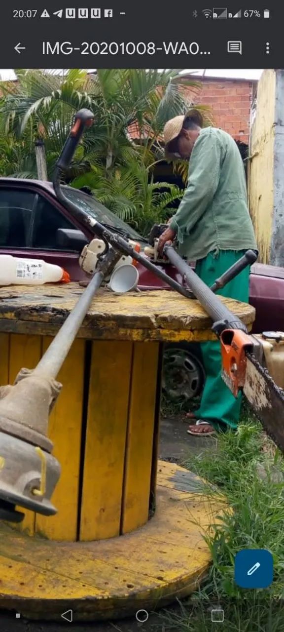 Serviço de roçagen e corte de grama e podas - Foto 2
