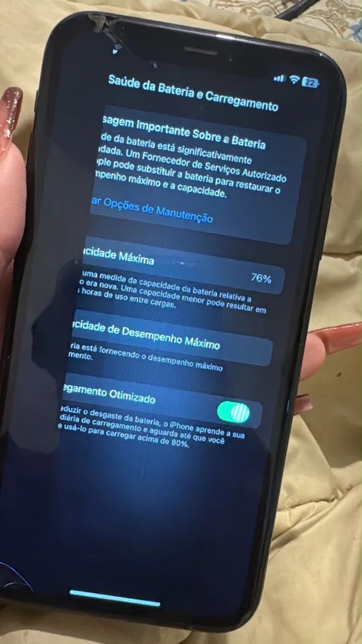 iPhonexr, tela trincada - Foto 5