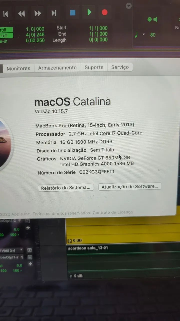 MacBook pro ano 2013 core i7 . só 1500 $  - Foto 2