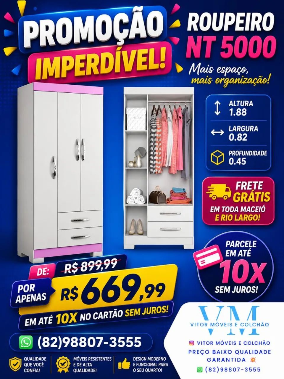 PROMOÇÃO ROUPEIRO NT 5000
