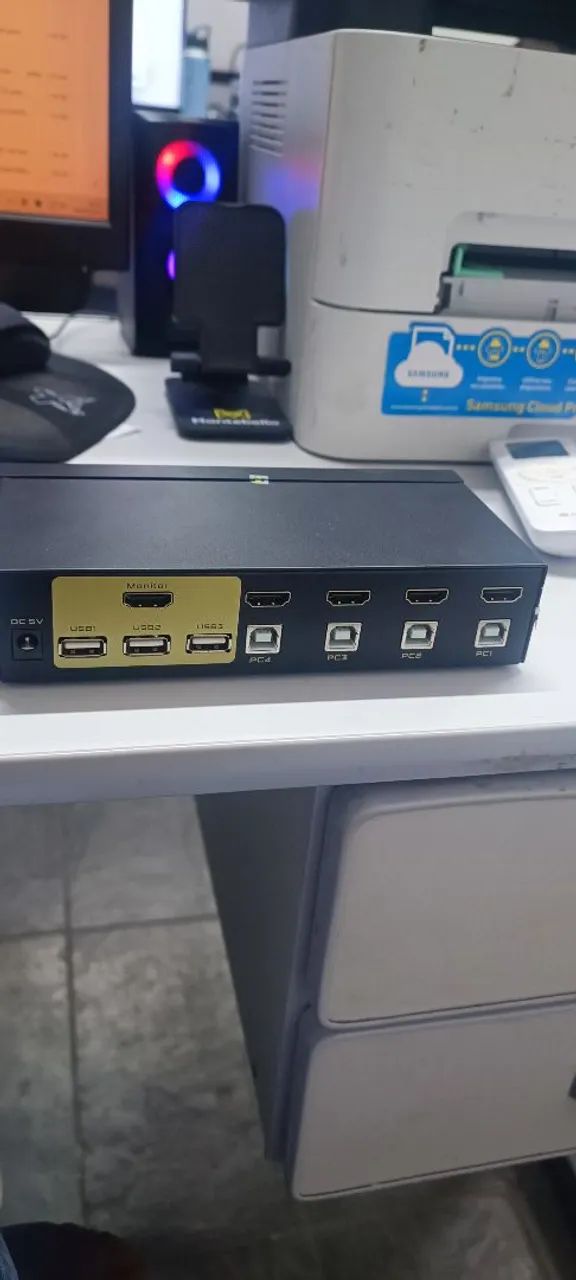 Swtich HDMI 4k / USB 4 portas - Foto 2