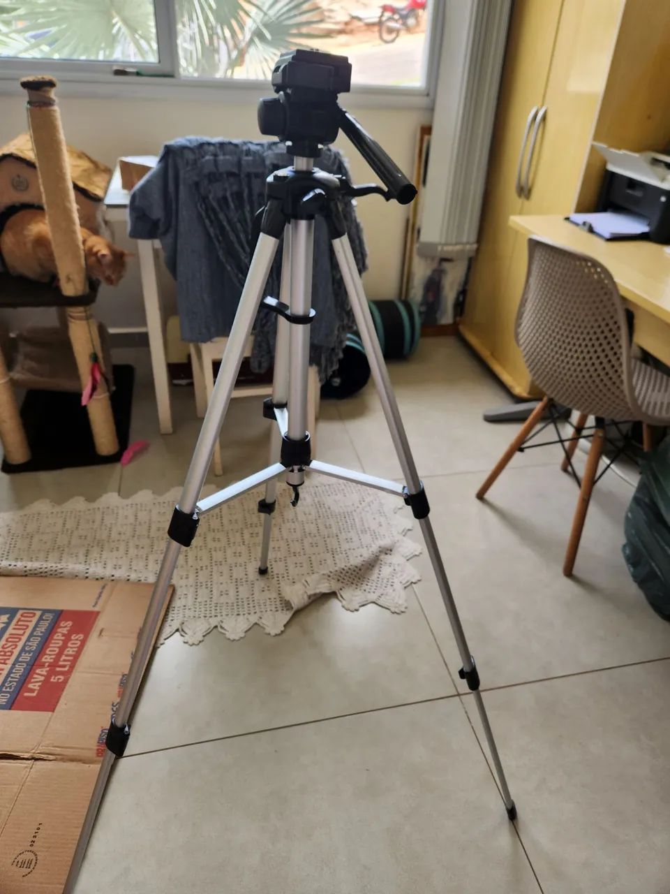 Tripé para câmera fotografica com bolsa de transporte - Foto 2