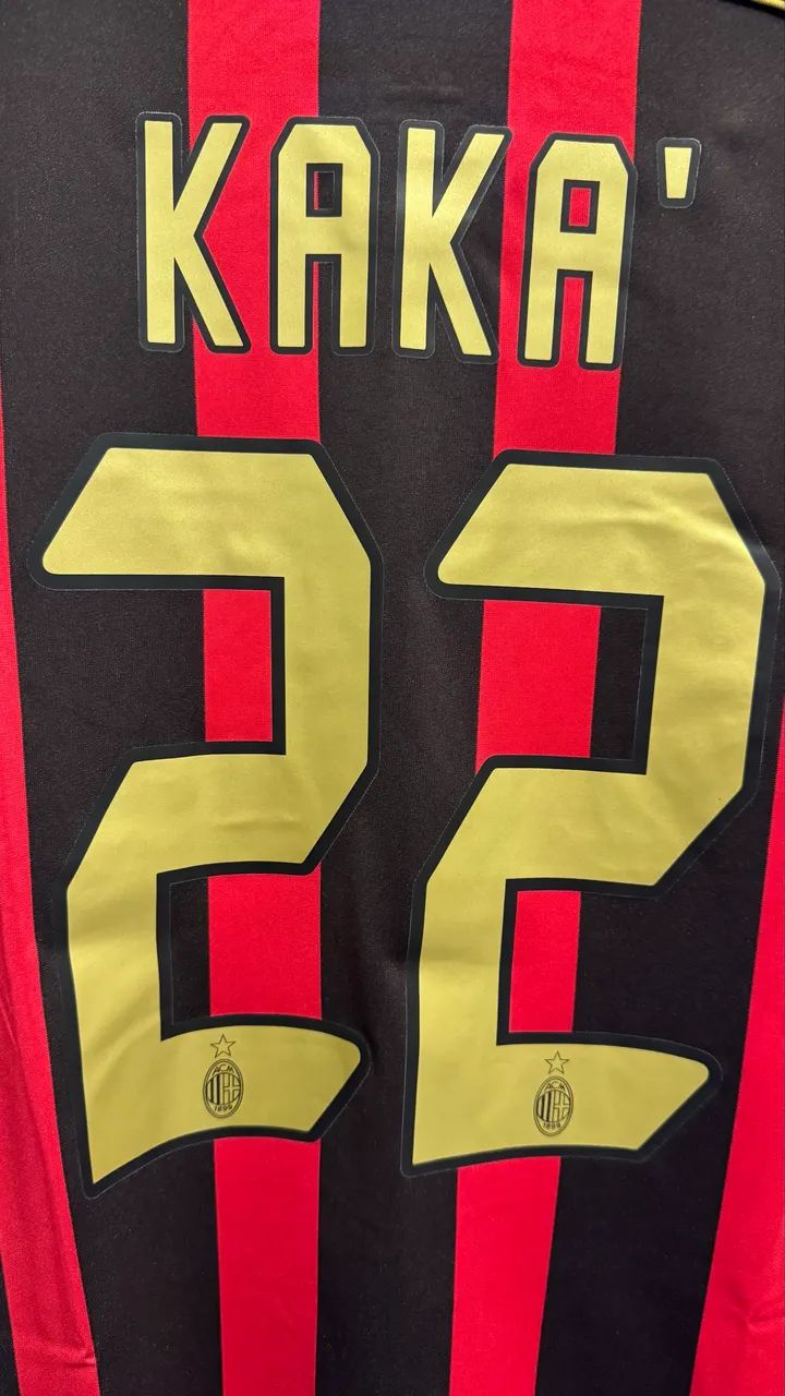 Camisa Milan retrô Kaká - Foto 2