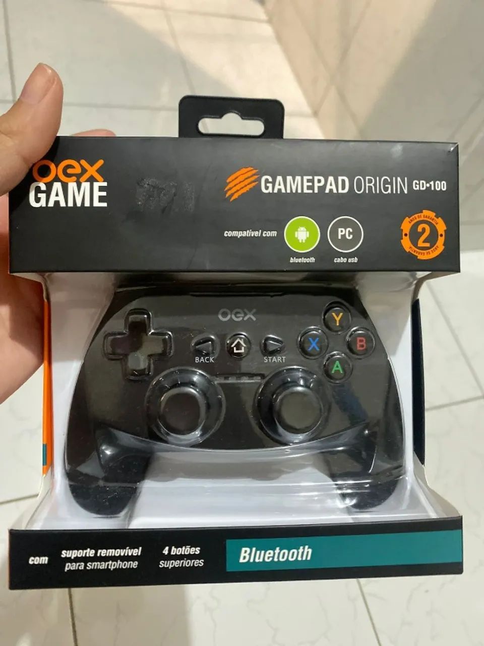 Controle Bluetooth OEX Gamepad Origin GD100 para PC e Android - Foto 4