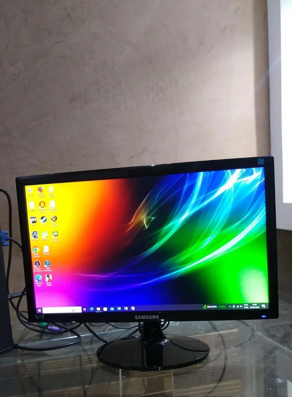 Monitor Samsung LED 20 polegadas com adaptador HDMI. Parcelo no cartão  - Foto 3