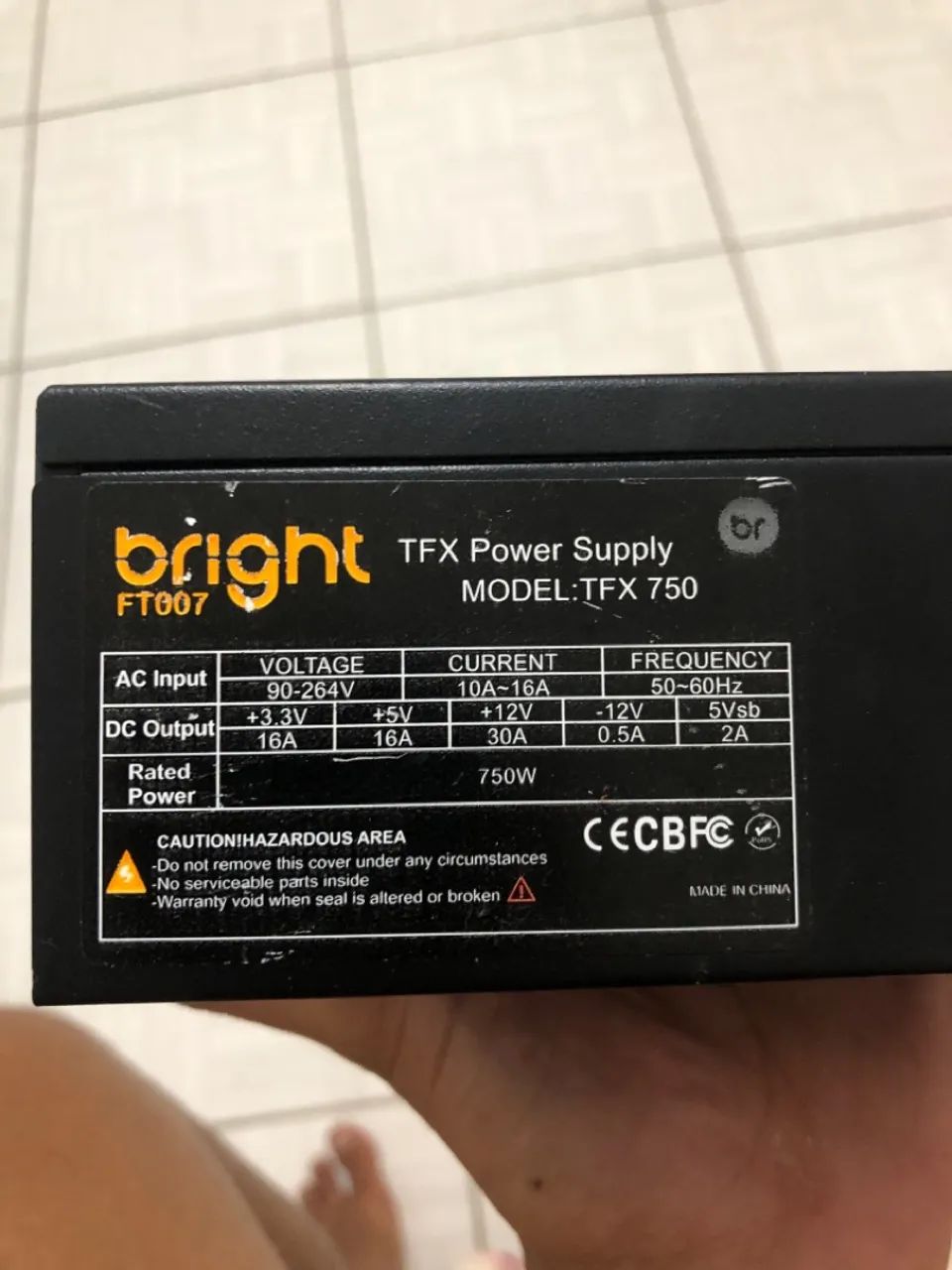 Fonte tfx brigth 750w - Foto 2