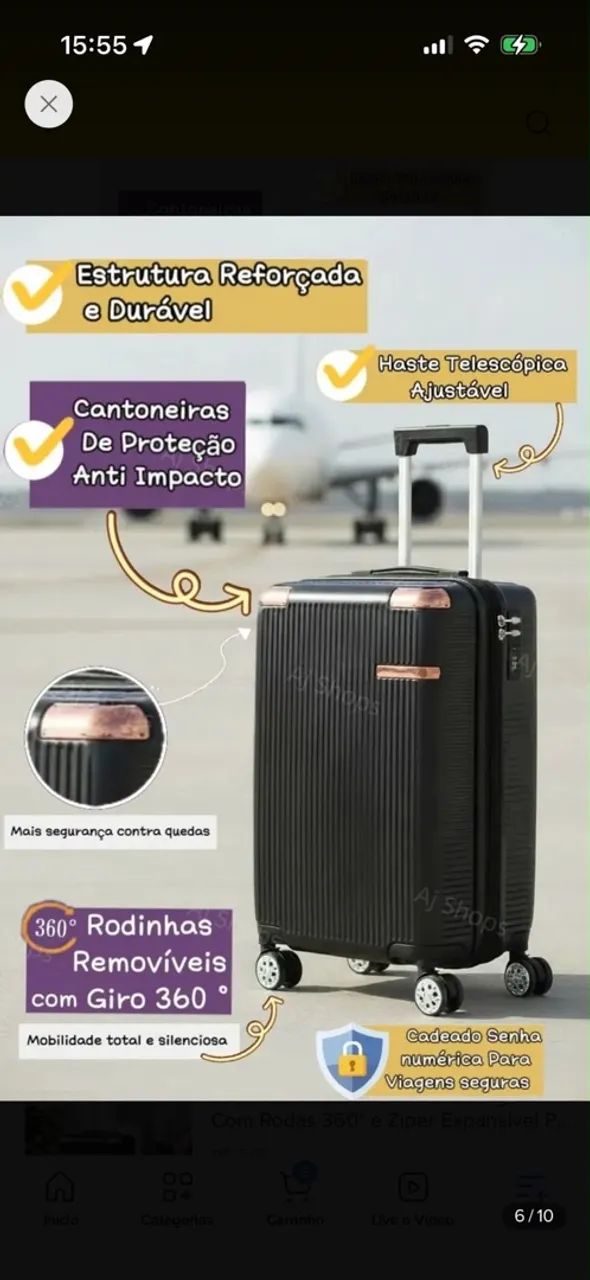 Mala viagem sweet studio 10L - Foto 2