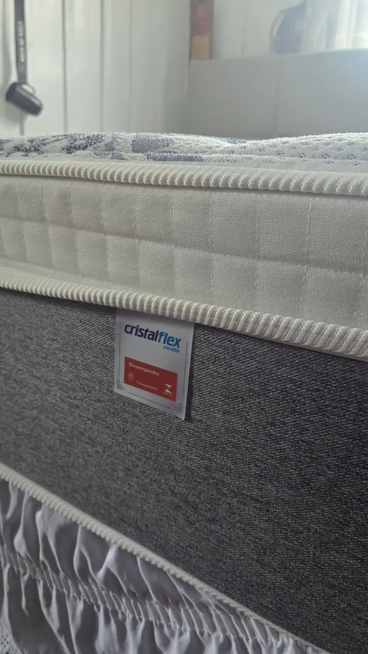 Cama box Cristal Flex Itália, molas ensacadas 